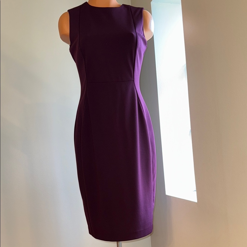 Calvin Klein Purple Midi Dress